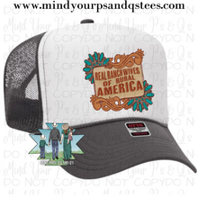 Load image into Gallery viewer, Real Ranch Wives of Rural America Trucker Hat
