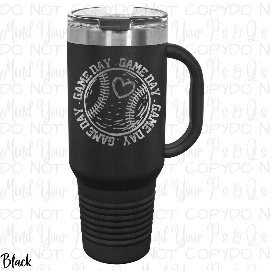 Baseball Game Day Tumbler