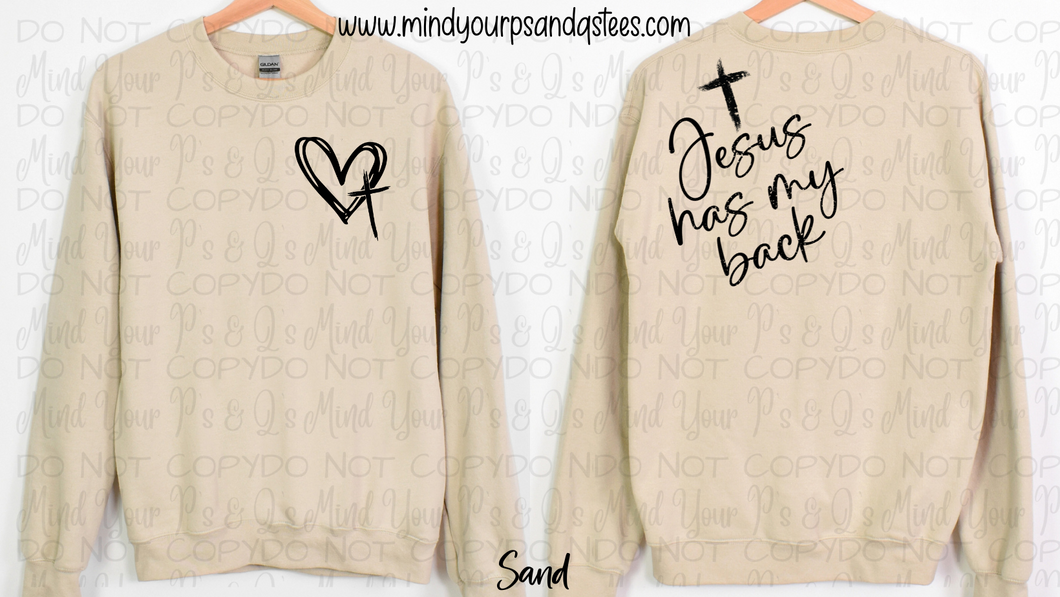 Jesus Has My Back (front and back)
