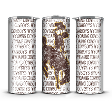 Load image into Gallery viewer, Wyoming Cowboys Grunge Tumbler
